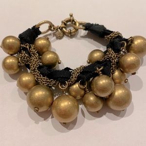J. Crew Black/Copper Bauble Bracelet